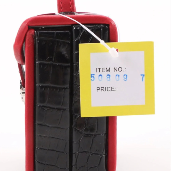 NWT Alten Black Croc Embossed Vinyl Travel Jewelry Case Boxes Set of 3 - Picture 4 of 14